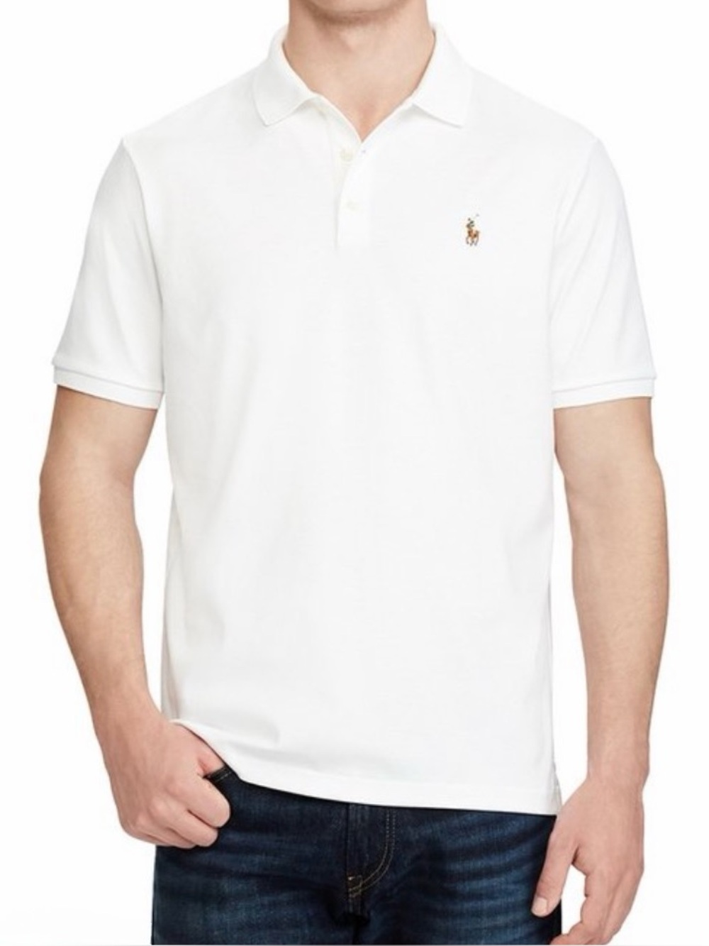 Polo Ralph Lauren Men’s White Classic Fit Polo Size Small